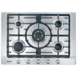 Miele KM2032 Gas Hob, Stainless Steel